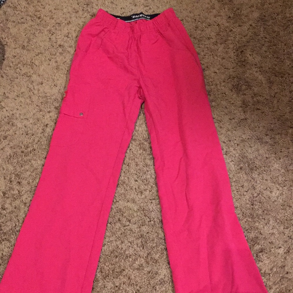 XXS dickies hot pink scrub buttoms